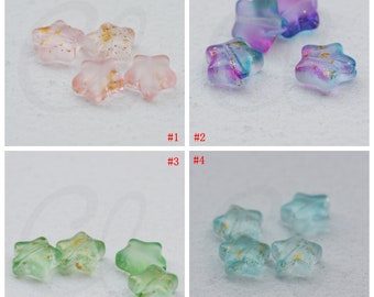 10 Pieces Glass Beads - Star 8mm (G236F)