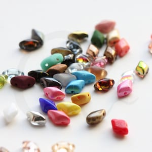 5 Grams Matubo Czech Gemduo 2-Hole Beads - 5x8mm (GEMDUO)