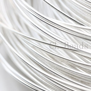 ONE Foot Half Hard Sterling Silver Round Wire-16 Gauge (1.29mm)