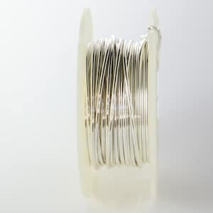 ONE Foot Half Hard Sterling Silver Round Wire-18 Gauge (1.024mm)