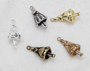 One Piece Premium Plated Casted Brass Charm - Lady 21x9mm (4927C-1)