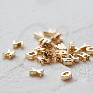 Separador de letras de latón macizo chapado en oro de primera calidad - Separador de letras - 6 mm (4533C)