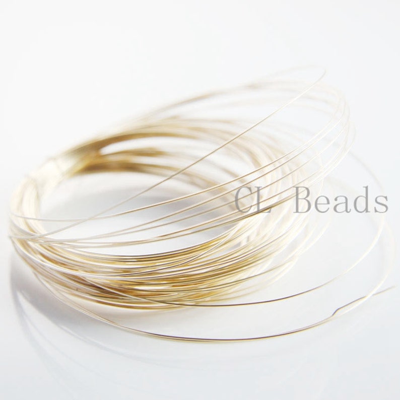 0.64mm Gold Filled Half Round Wire 22g Half Hard 5ft