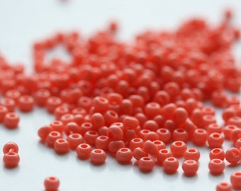 10 gramów koralików Preciosa Czech 11/0 - kredowo-różowy Solgel - rozmiar 11 (11C1-42002B)