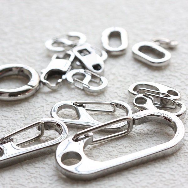 One Piece Stainless Steel Fancy Clasp-Varies Sizes and Shapes