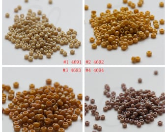 10 Grams Japanese Miyuki 11/0 Seed Bead - Frosted Glazed/Rainbow Matte AB Finish - 2mm (11M13)