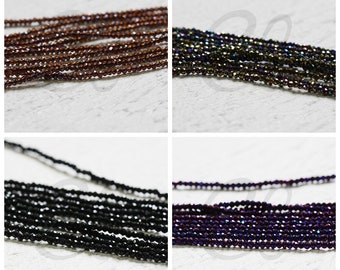 One Strand Small Crystal Beads - Donut - 2mm (G264B)