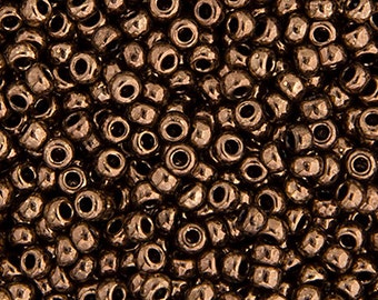 10 Grams Japanese Miyuki 11/0 Seed Beads - Chocolate Matte Metallic - 2mm (11M6-110461-N-9)