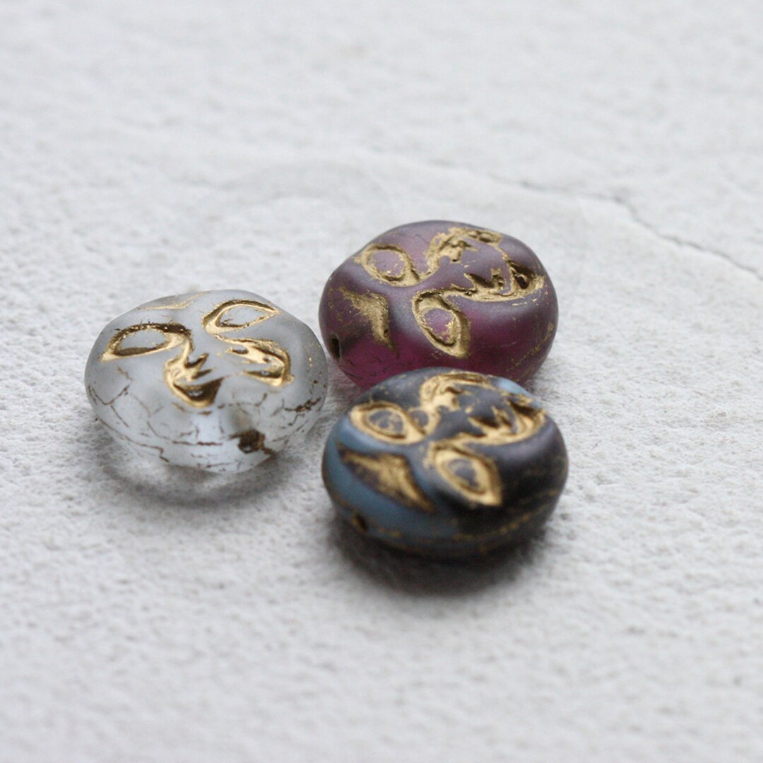 Lot De Perles En Verre Et Tresses Pâte De Verre Multicolores - En Vrac, Diverses Formes, Origine Inde