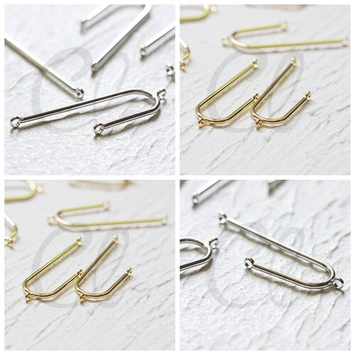 Open Circle 3x35mm CW-3064C-S-411 Half Circle 10pcs Raw Brass Curved Tube Open Circle 3x35mm CW-3064C-S-411 Half Circle 10pcs Raw Brass Curved Tube