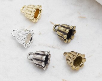 Premium Plated Casted Brass Bead Cap - 7x6mm (4926C-13)