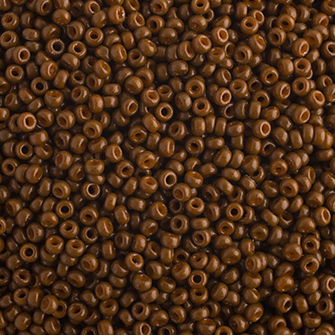 KAMUI KOBAYASHI 2011 ピンズ 10 Grams Japanese Miyuki 11/0 Seed Beads - Sienna Opaque