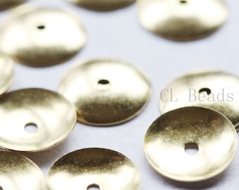 200 Pieces Raw Brass Bead Caps-10mm (503C-S-221)