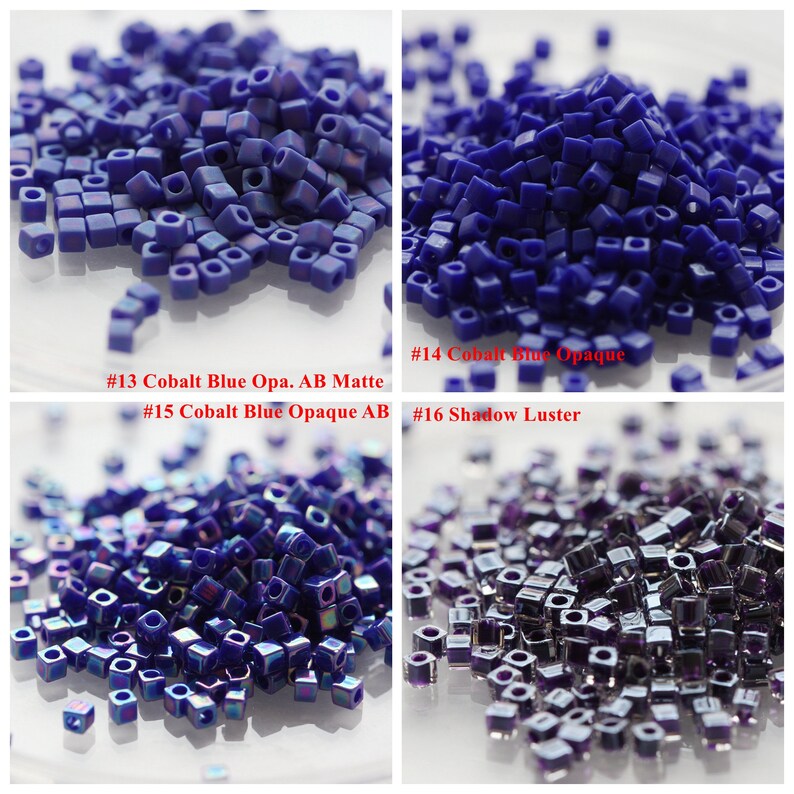 5 Grams Japanese Miyuki Cube Glass Beads 1.8mm C5 image 4