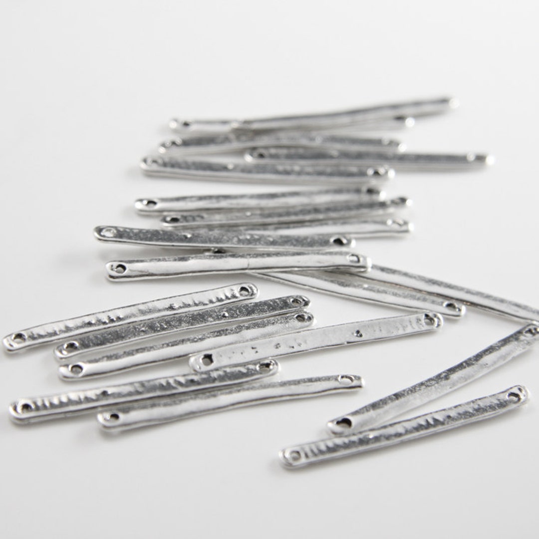 激安の Metal Base Tone Silver Oxidized Pieces 30 Fancy Bar Links- アクセサリー
