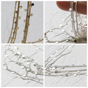 One Foot Premium Plated Brass Chain - Oval with Tag 3mm (4469C-#1)