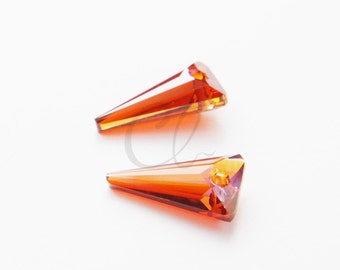 One Piece Swarovski Drop 6480 Spike - RED MAGMA CRYSTAL 18mm (1804001)