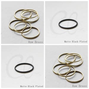 Brass Base CLOSED Round Ring - Link - Loop 18.2mm (3616C)