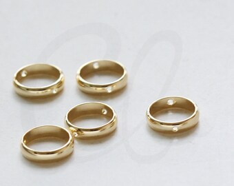 2 Pieces Premium Gold Plated Brass Base Round Frame - Round 12mm (3301C-E-650)