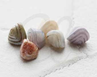 4 Pieces Czech Glass Fancy Bead - Varies Colors 11x10mm (CZH13)