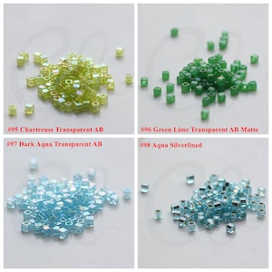 5 Grams Japanese Miyuki Cube Glass Beads - 1.8mm (C9)