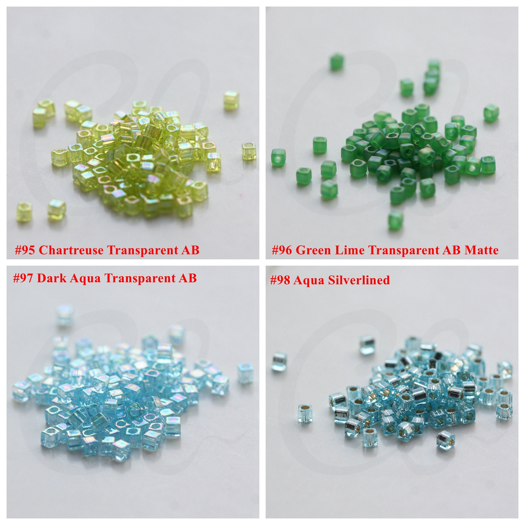 5 Grams Japanese Miyuki Cube Glass Beads - 1.8mm (C9)