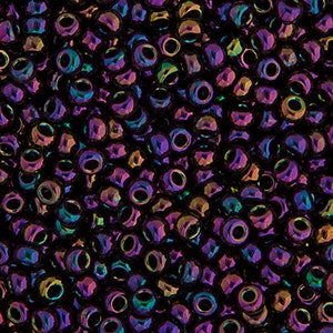 10 Grams Japanese Miyuki 11/0 Seed Beads - Purple Opaque Iris - 2mm (11M8-110454-N-18)