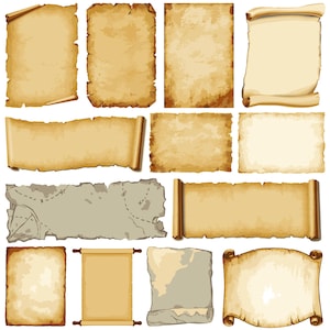 Pacchetto SVG pergamena, pergamena png, vettore pergamena, clipart pergamena, pergamena di carta in formato SVG, croll Paper Cricut, file di taglio della carta pergamena