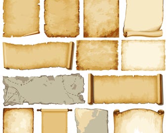 Parchment SVG Bundle, Parchment png, Parchment vector, Parchment clipart, Paper scroll svg, croll Paper Cricut, Scroll paper cut file
