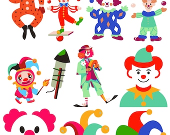 Clown SVG, böser Clown Cricut, Clown Gesicht Monogramm, Halloween Kunst, Clown Kopf Monogramm, Clown Silhouette, Clown geschnitten Datei, Clown Vektor, Png