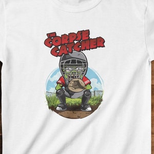 T-shirt d'Halloween pour enfants : une chemise de baseball pour attrape-cadavres