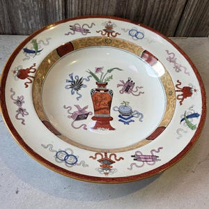 Victorian Minton WOODSEAT Plate | 10.5&quot; English Chinoiserie Oriental Design | Antique Impressed MINTON Mark c.1880