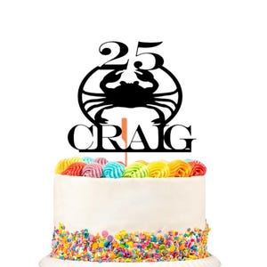 Personalisierte Geburtstag Sternzeichen Kuchen Topper Benutzerdefinierte Krebs Sternzeichen Jeder Name und Alter Kuchen Kunst Party Jeder Monat Sternzeichen Glitter Card