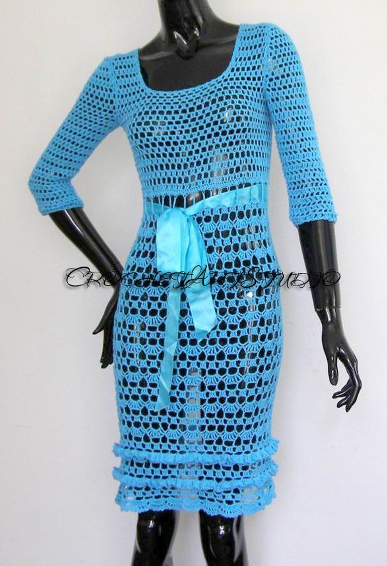 Crochet Lace dress PDF Pattern Sonya image 3