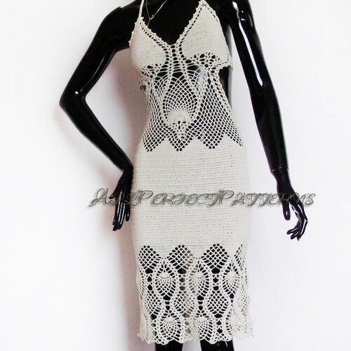 Crochet Lace Summer Dress PDF Pattern Gelena - Etsy