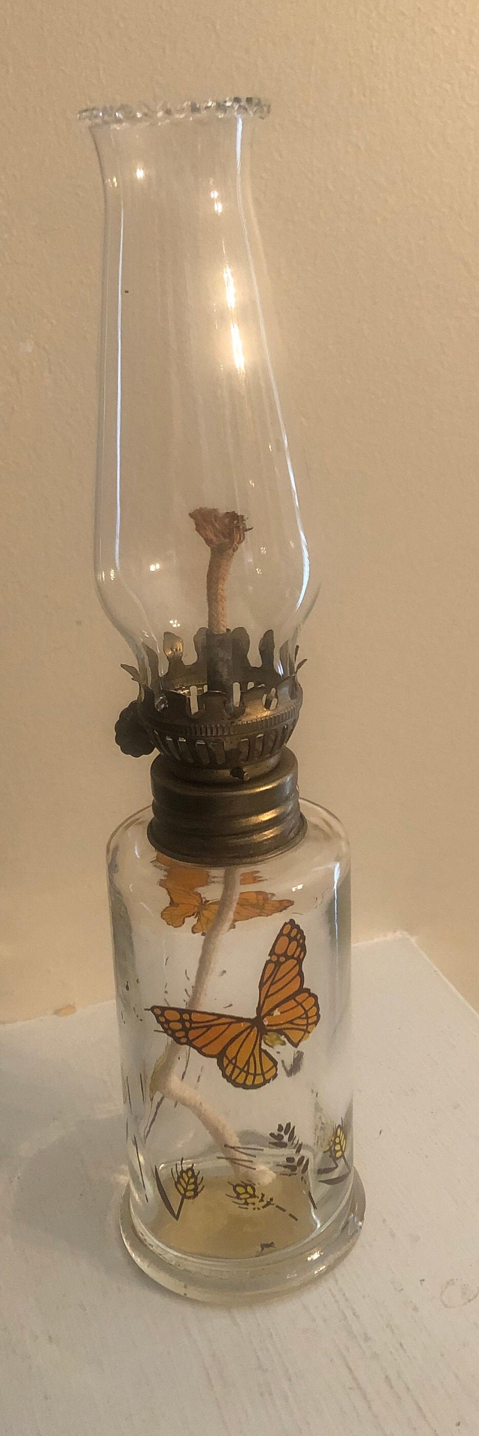 Vintage lamplight farms oil lamp deals