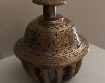Antique 4” Brass Elephant Claw Bell