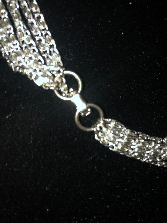 Vintage Sarah Coventry Silvery Cascade Necklace M… - image 3