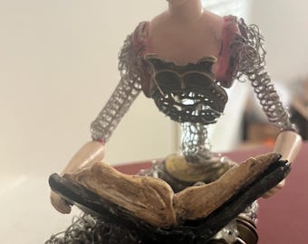 Hand Made Wire Sculpture, Poison Reader