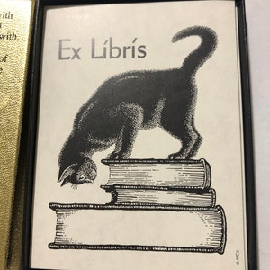 Curious Kitty Vintage Bookplates