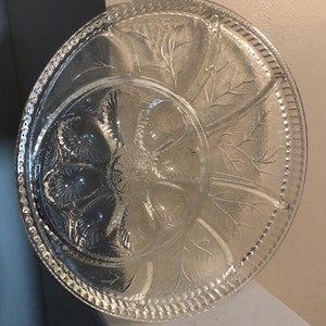 Indiana Glass Deviled Egg and Appitizer Tray