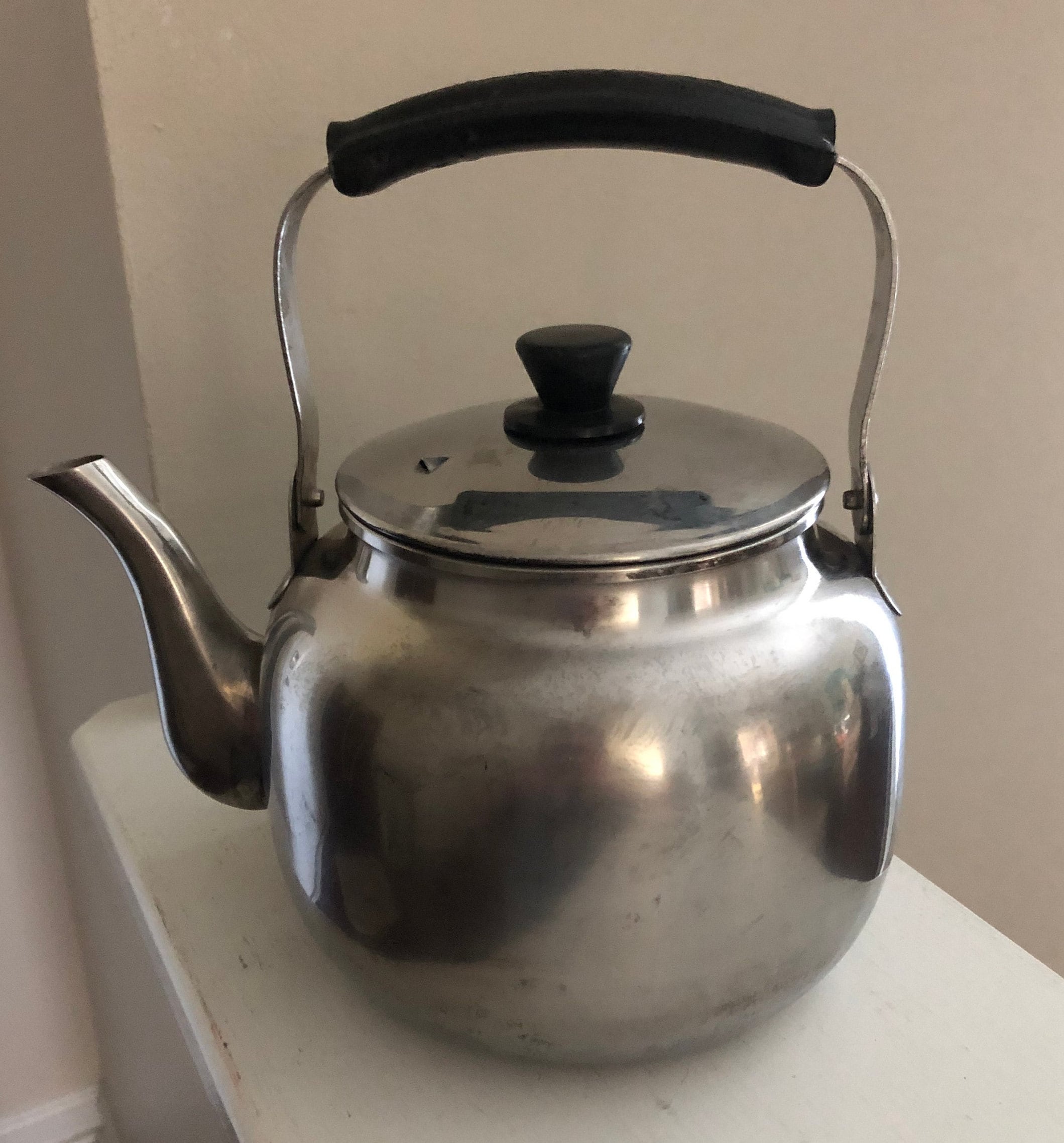 Farberware Stainless Steel Tea Kettle Pot #7020 Korea 07 with Swinging  Handle