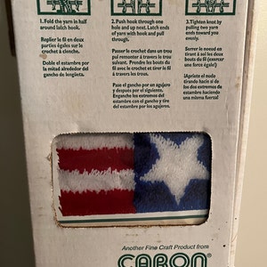 Vintage Caron Patriot Latch Hook Kit