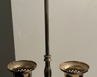 Vintage Princess House Double Candelabra Candle Holder