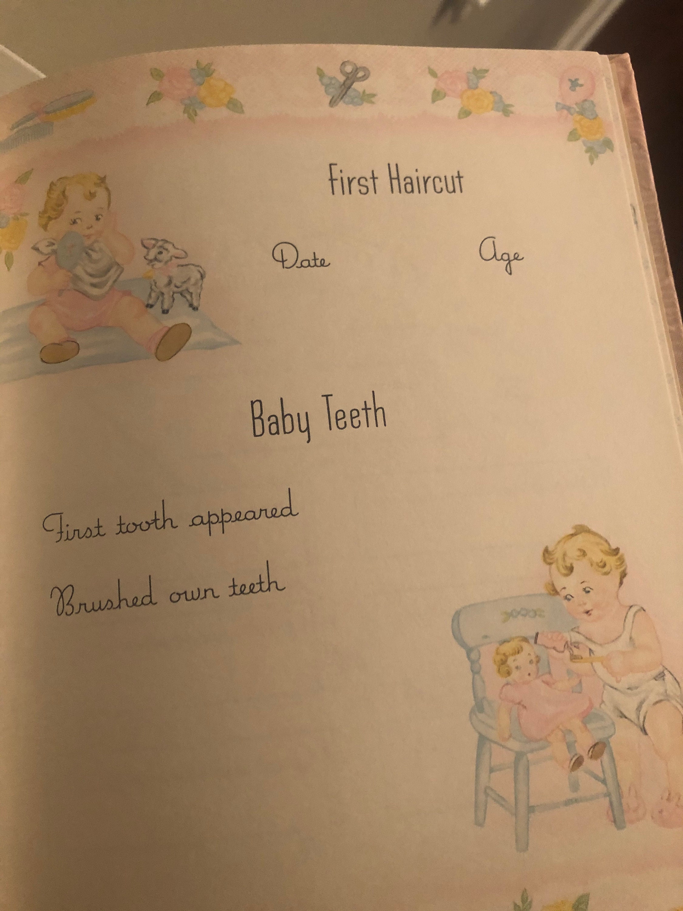 Vintage Baby Book 1950s Album Our Babys Record Etsy