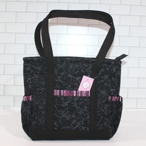 Bolso negro y gris, bolsos y carteras, bolso con cremallera, muchos bolsillos, regalo de cumpleaños, regalo para ella, regalo de cumpleaños