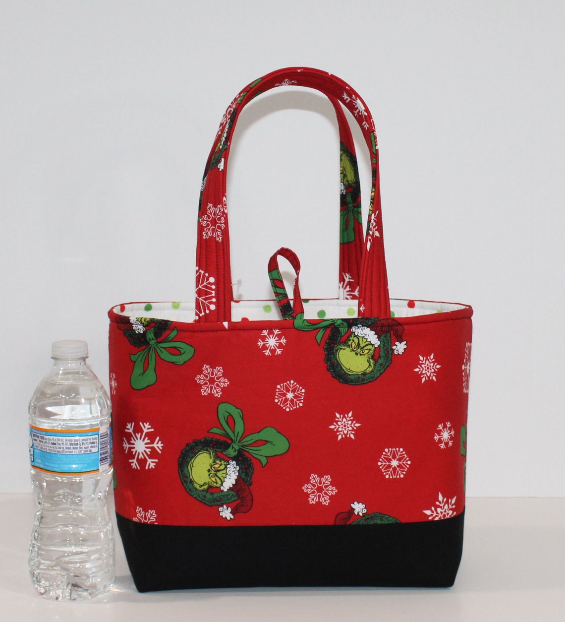 Merry Christmas Red Tote Bag Bags and Purses Hand Made Etsy