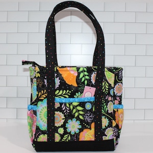 Bolso floral, bolsos y carteras, bolso con cremallera, muchos bolsillos, regalo de cumpleaños, regalo para ella, regalo de cumpleaños