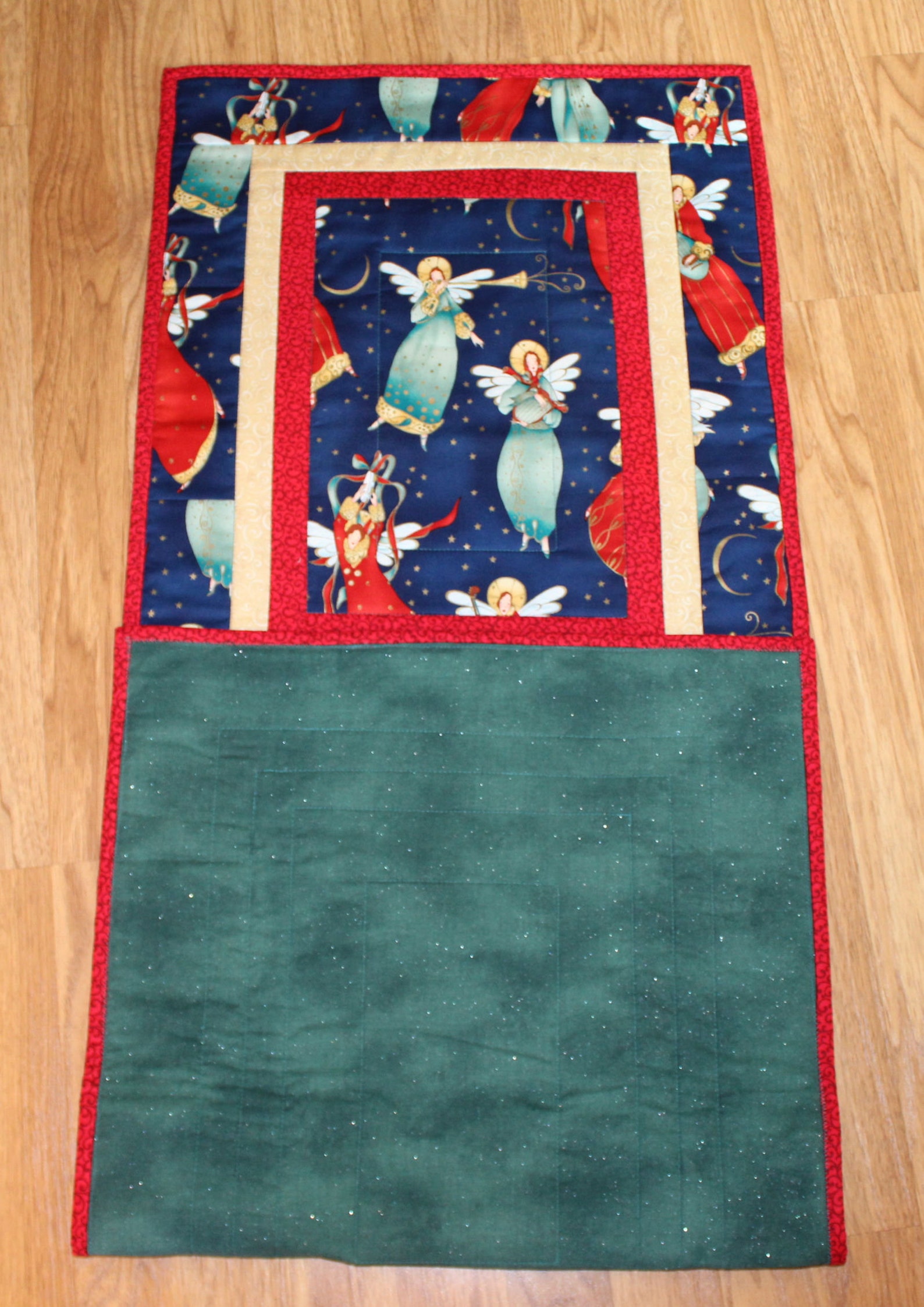 Angel Holiday Table Runner Quilted Table Runner Ropa de | Etsy