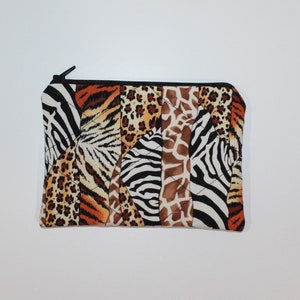 Purr Kitty Purr Pouch, Bags & Purses, Zipper Wallet, Change Purse, Jungle Wallet, Gift for You, Birthday Gift, 6&quot; x  4&quot;